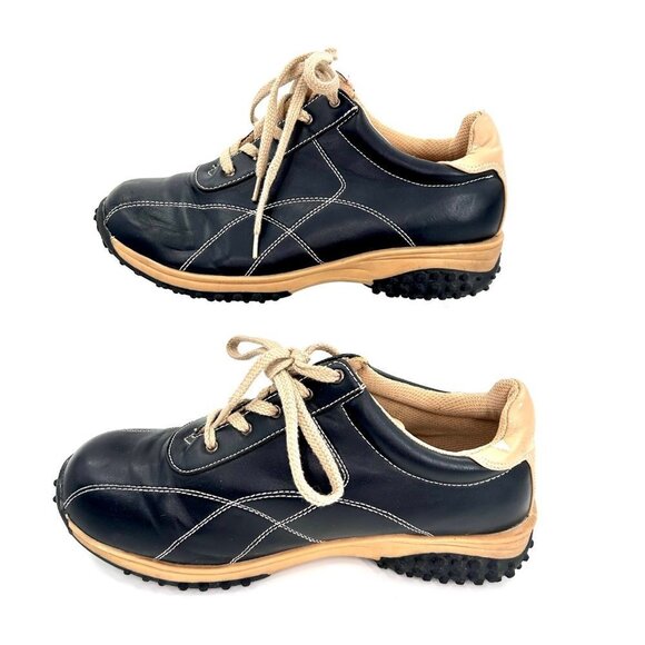 CA COLLECTION BY CARRINI BLACK TAN SHOES - 10W - Picture 1 of 12